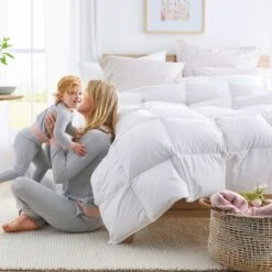 Online Bedding Store -Online Bedding Store lacrosse comforter white 1